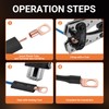 Filluck 220pcs Battery Cable Ends Kit,AWG 2/4/6/8/12 Copper Lugs,Heavy Duty