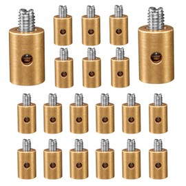 MCSDFN 20PCS Solderless Cable Nipples Universal 6mm Throttle & Brake Cable Ends Solderless Throttle Cable Nipple Accessories for Car Motorcycle Bicycle