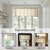 Fkereg Valances for Windows with Boho Tassels, Small Farmhouse Kitchen