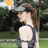Sports Sun Visor Hats Men Women Foldable Brim Lightweight Packable