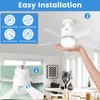 Socket Fan Light with Lights Ceiling Fans with Remote and