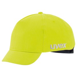 Uvex U-Cap Sport Hi-Viz Bump Cap - Short Peak - Warning Yellow - 52-54 cm 52-54 cm