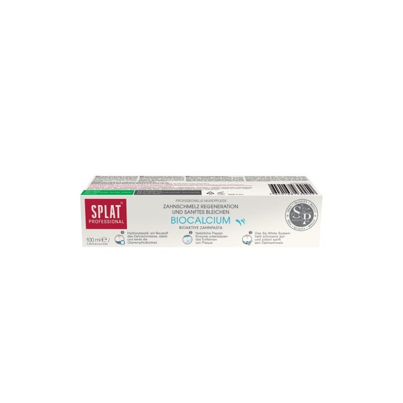 Professional Toothpaste Splat Biocalcium. Enamel Restoring and Safe Whitening. by