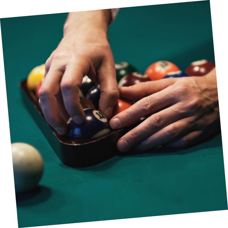 Abaodam Mini Billiard Balls Triangle Rack Durable Pool Table Accessory
