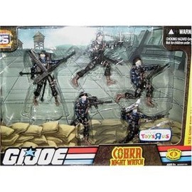G.I. Joe Exclusive Action Figure Troop Builders Set Cobra Special Operations Night Watch