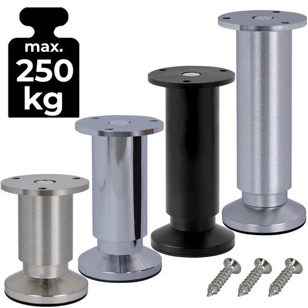 STAHLIA® Set of 4 VIGO Feet for Sofa, Bed, Cupboard