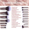 Makeup Brushes Premium Synthetic Foundation Powder Concealers Eye Shadows 18