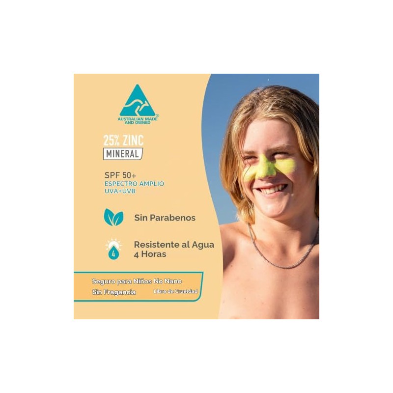 Sun Zapper Zinc Stick "Yellow" SPF 50+ | Protector Solar