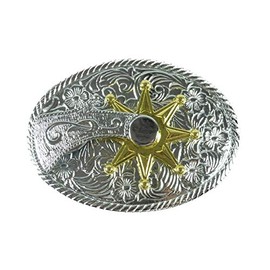 Buckle Belt Buckle for Interchangeable Belt with Rotating Spore, multicoloured