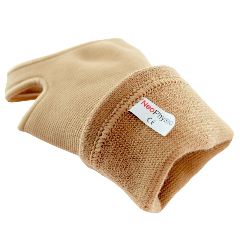 NeoPhysio Medical Grade Elastic Compression Wrist Support, Beige Tubular Sleeve