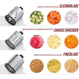 COFUN Vegetable Cutter for Kitchenaid Accessories, Stainless Steel Vegetable Cutter for Kitchen Aid Accessories, Stainless Steel Vegetable Cutter, Cheese Grater, Salad Cutter for Kitchenaid Vegetable