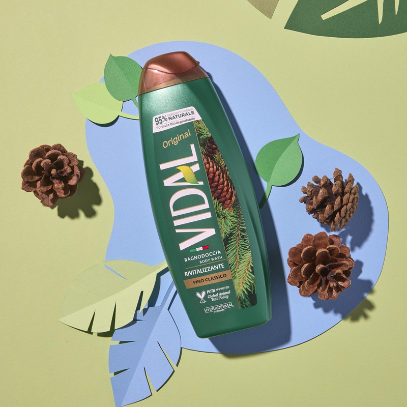 Vidal - Original Pino Classico Shower Gel Revitalising Formula, Pine