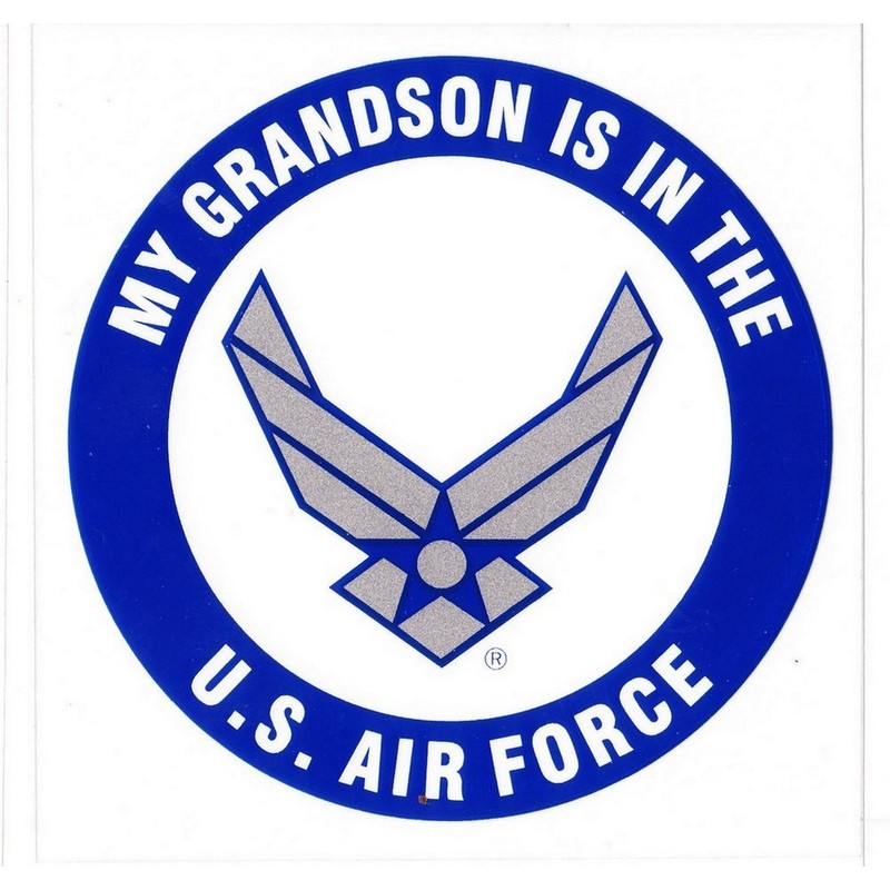 My Grandson is in the Air Force Decal Sticker