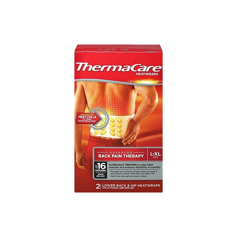 Performance Health Supply *24-Pieces* ThermaCare Heatwraps Advanced Back Pain Therapy