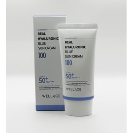 Wellage Real Hyaluronic Blue Sun Cream 50ml (SPF50+) / 웰라쥬 리얼 히알루로닉 블루 선크림 50ml(SPF50+)