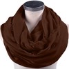 CJ Apparel Dark Brown Mobius Infinity Scarf Seconds Snood Cowl