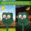 Jahy2Tech 2Pcs Solar Ultrasonic Animal Repellent with Motion Sensor