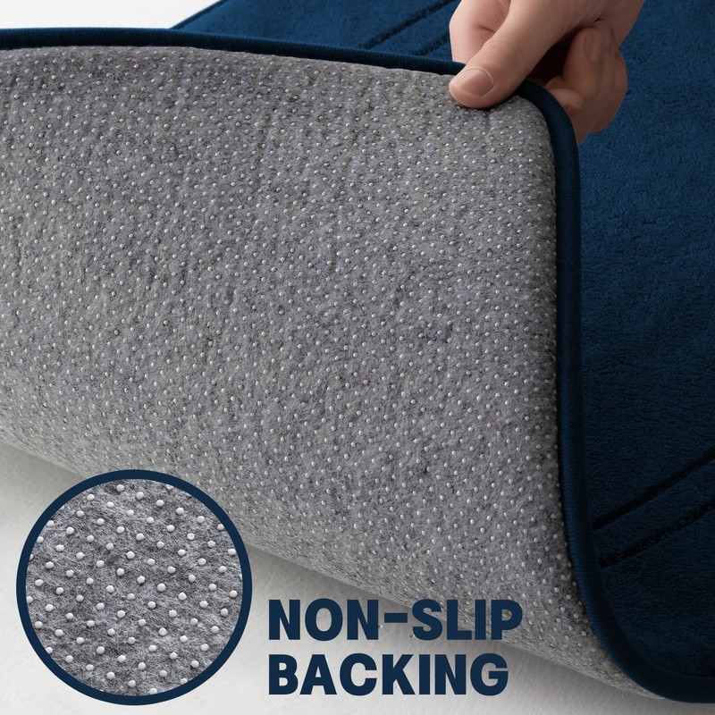 chakme Non-Slip Bath Mat, Bathroom Rug, Soft Bath Mat, Absorbent