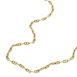 Fossil Women's Stainless Steel Gold-Tone Heritage Small Anchor Chain Necklace, Color: Gold (Model: JA7209710)