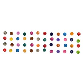 Generic Multi-colored Bindi Indian Round Circle Premium Bindi Assorted Sparkle Multi Color Indian Daily Use Forehead Bindi Round Dot, Small