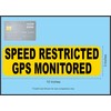 StickerTalk Speed Restricted GPS Monitored Vinyl Sticker, 10 inches by