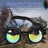 Steampunk Goggles Retro PC ABS with Elastic Band Kaleidoscope Rave