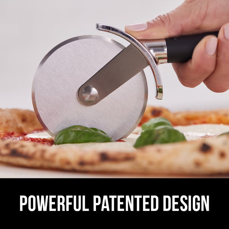 GORILLA GRIP BPA-Free Large Pizza Cutter Wheel, 9 Inch, Sharp