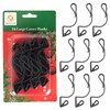 SHATCHI 16Pcs Giant Black Gutter Hooks for Outdoor Hanging Christmas
