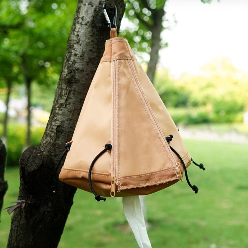 Outdoor Camping Tent Tissue Box Foldable Portable Tissue Box Portable
