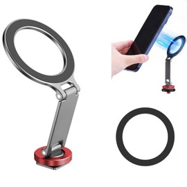 magsafe Tripod Mount, Smartphone Holder Tripod, Compatible with MagSafe Cold Shoe Adapter with 1/4 Screw Hole, Compatible with 16 / 15 / 14 / 13 / 12 Series