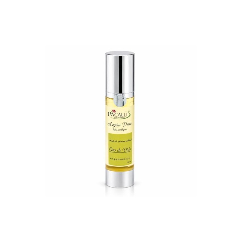 PACALLI Aceite de Argán Orgánico 50ml - Prensado en Frío