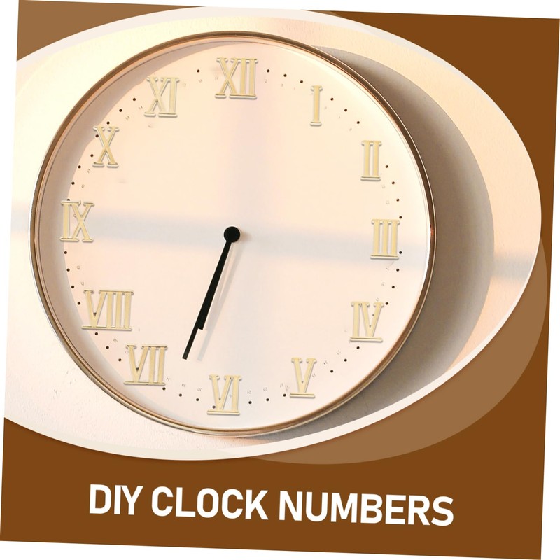 SEWACC 5Sets DIY Clock Numerals Durable Roman Number Replacement for