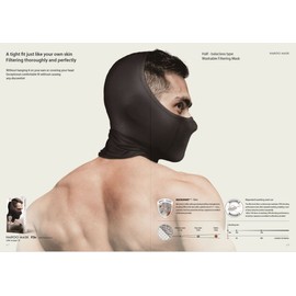 Naroo Mask F3H Dustproof, Hay Fever Compatible, Half Balaclava, Motorcycle Helmet Inner