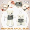 Shappy 2 Sets Cremation Stuffed Bear for Ashes Bear Stuffed