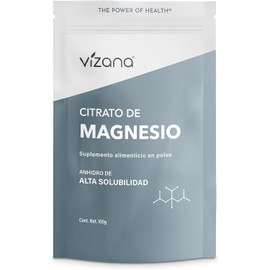 VIZANA NUTRITION Citrato de Magnesio en Polvo (Trimagnesio Citrato Anhidro) 100g