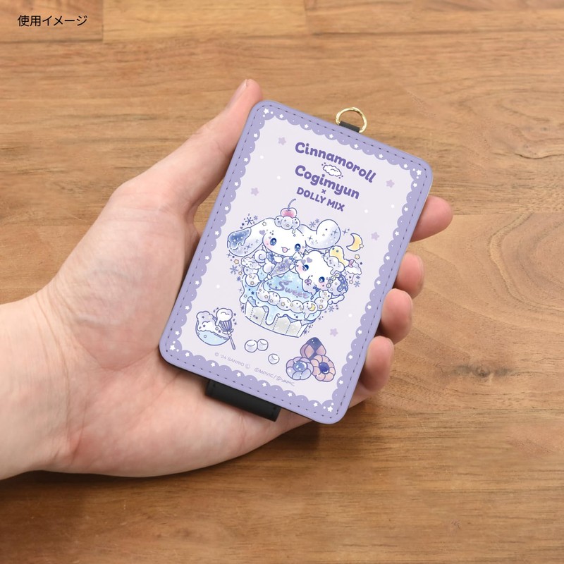Gourmandies SANG-464 Passport Cover, Cinnamoroll, Dolly Mix IC Card Case