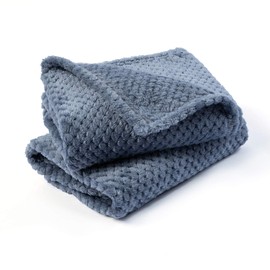 Dog Blanket or Cat Blanket or Pet Blanket, Warm Soft Fuzzy Blankets for Puppy, Small, Medium, Large Dogs or Kitten, Cats, Plush Fleece Throws for Bed, Couch, Sofa, Travel (S/24" x 32", Blue)