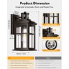 OPAXIS Outdoor Motion Sensor Light, 2 Pack Outside Sconce, Bronze