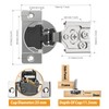 Chibery 10 Pack 5/8" Overlay 4D Soft Close Concealed Hinges