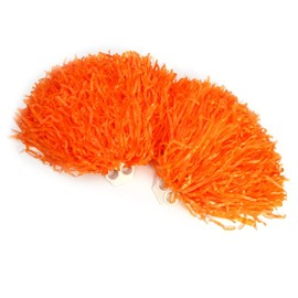 Alomejor Cheerleading Pom Poms Cheerleader Pompoms for Ball Dance Evening Dress Party Sports (Orange) Dance