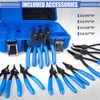 Janhemei 12 Piece Snap Ring Pliers Set, Transformable Internal/External Retaining