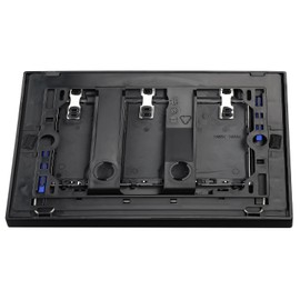 PuritySage Dual Flush Wall Hung Toilets Water Tank Panel,Luxurious Design Flush Plate,Compatible with Geberit Sigma 30, Easy Installation Toilet Part,Plastic (Black)