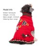 KYEESE Red Dog Sweater Christmas Turtleneck with Bowtie Knit Pullover