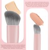 KINGMAS Foundation Makeup Brushes, Angled Kabuki Concealer Brush Under Eye