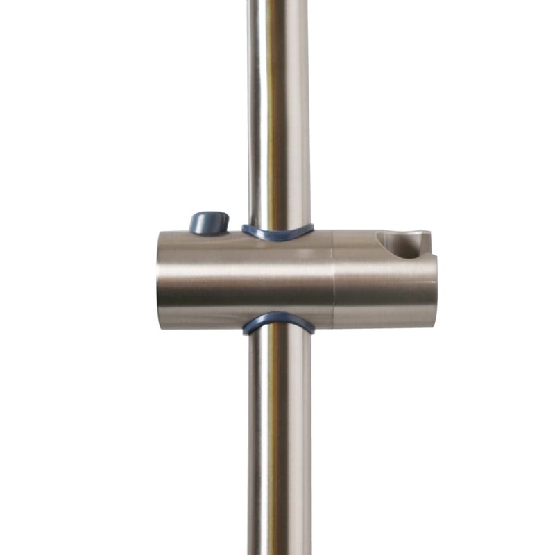 Westbrass SB1520-07 Drill-Free 21" Adjustable Height Shower Head and Handheld