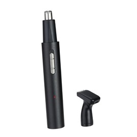Rechargeable Nose Hair Trimmer and Multipurpose Eyebrow Cutter for Men and Women Safe Fast Hair Removal Detachable Black Electric Personal Grooming Tool