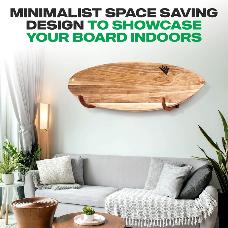 COR Surf Surfboard Wood Rack for Long Boards and Short