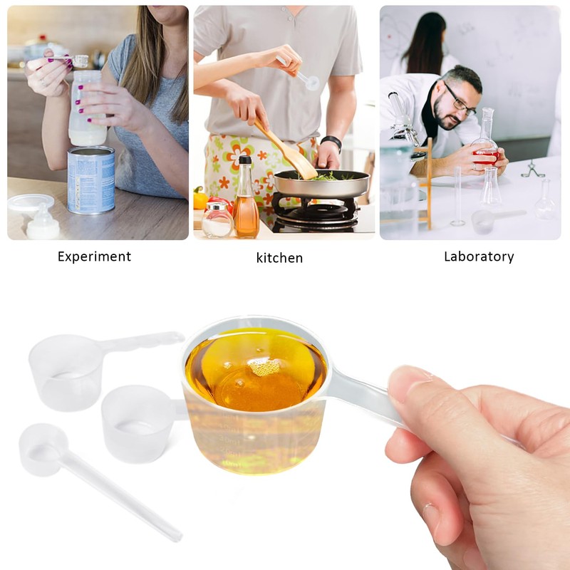 3 Measuring Spoons, Measuring Spoon 50ml, 40ml, Measuring Spoon 5g,
