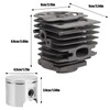 Garosa Cylinder Piston Kits with Gasket Set Replacement Part for