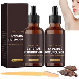 2 Bottles of Cyperus Rotundus Oil, Cyperus Rotundus, Comes with 1 Razor, Gentle and Non-Irritating, Soothing for the Skin, Suitable for a Variety of Skin Types